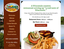 Tablet Screenshot of corralbarandriversidegrill.com